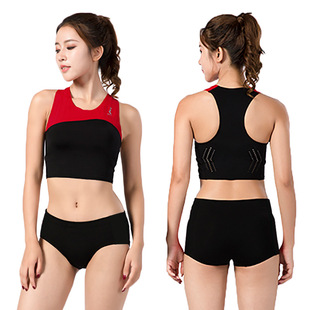 零阻力女款田径服比赛训练紧身衣紧身裤套装分体服速干塑身健身衣