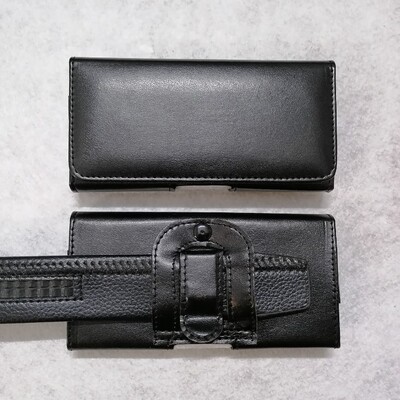 平纹通用手机腰挂式皮套苹果