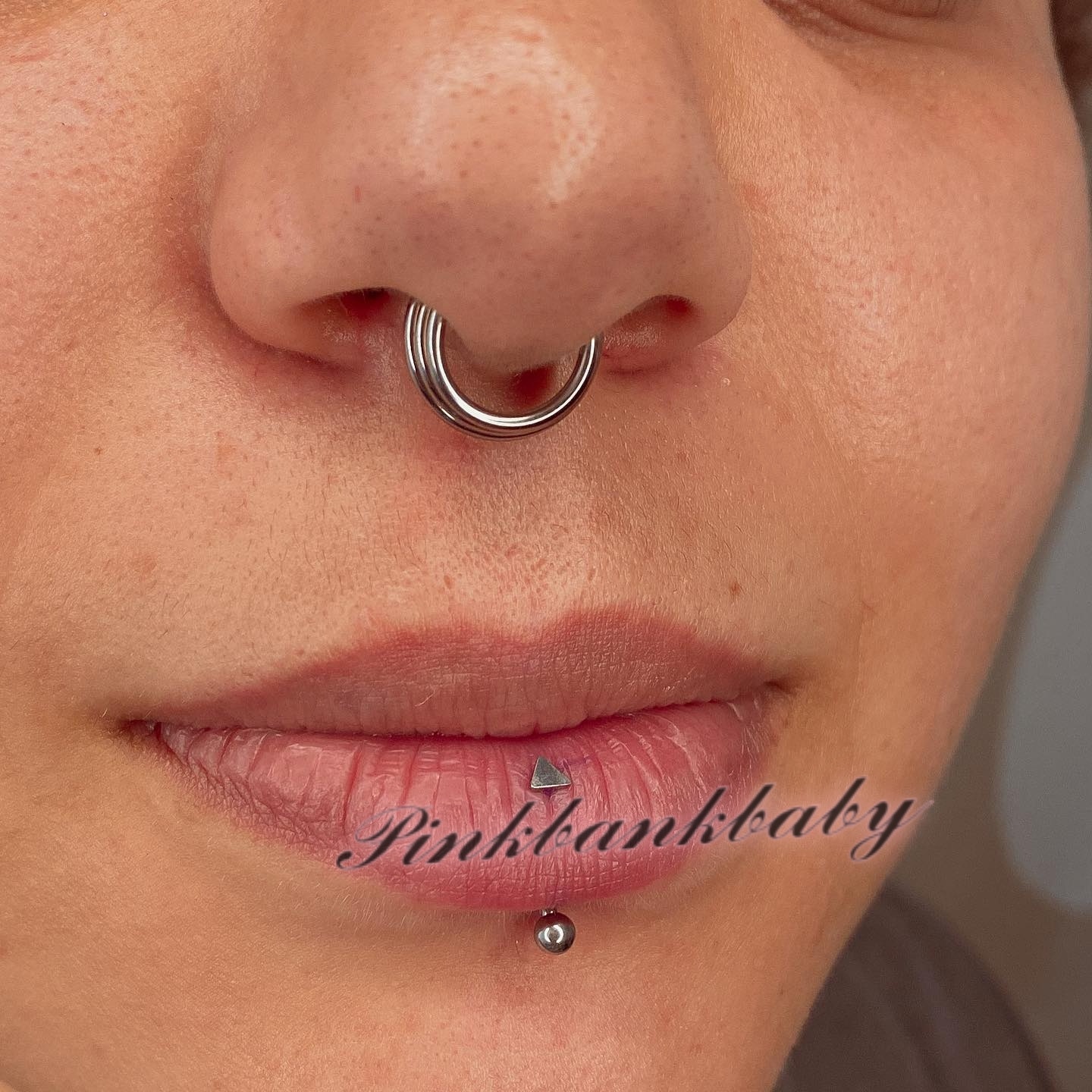 欧美ins个性G23钛合金中隔鼻环