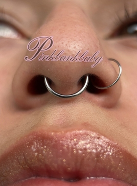 国际标准G23钛合金无缝搭扣闭口圈鼻环耳环唇环多用途穿孔饰品