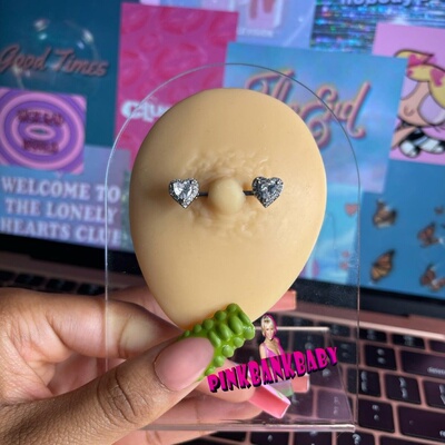 国际标准钛钢爱心锆石杠铃乳环乳钉 人体穿孔 Nipple Barbells