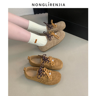 43码 单鞋 25秋新款 弄里人佳大码 带两穿法40 双鞋 42宽胖脚 女鞋