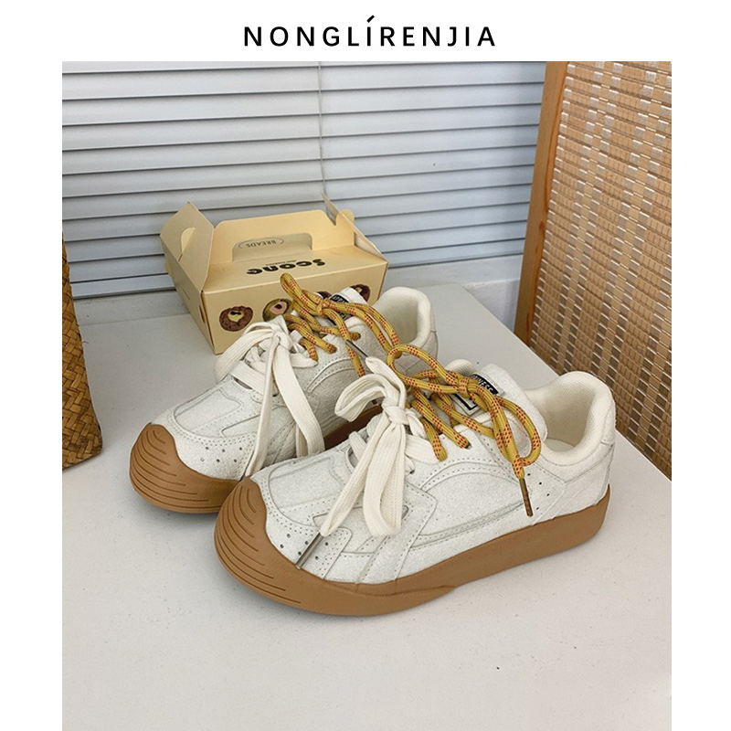 弄里人佳大码女鞋休闲复古板鞋