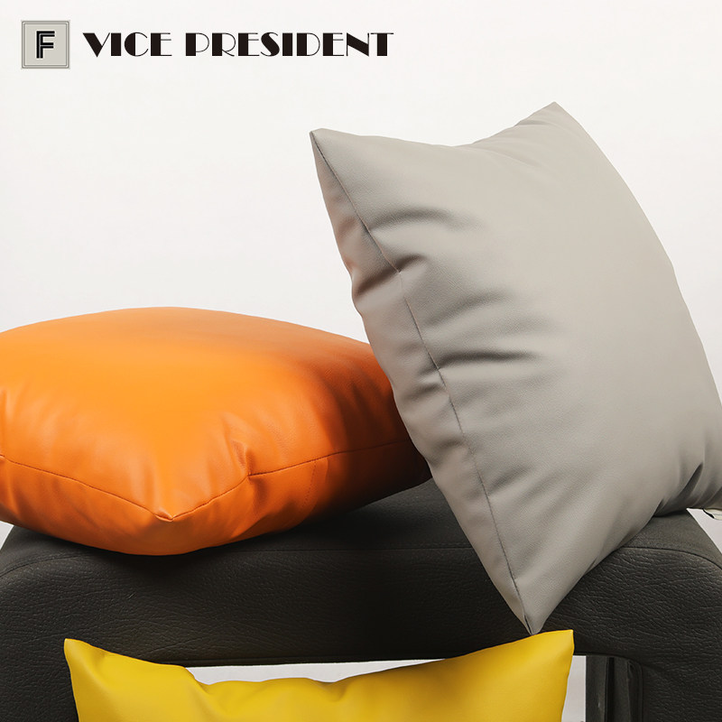 法式免洗简约样板房靠垫客厅沙发靠枕抱枕深灰色pu加厚靠包纯色垫,居家布艺,靠垫/抱枕,淘宝优惠券,粉丝福利购,淘宝优惠卷
