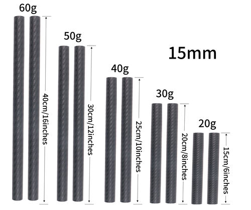 15mm/19mm管径碳纤维导轨