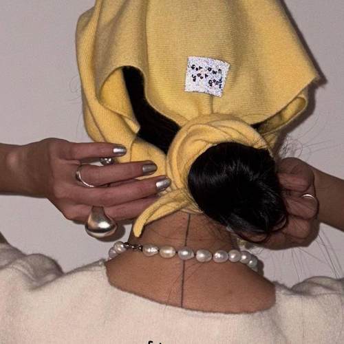 FYOGS100%纯羊绒百搭三角巾围巾