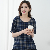 拼接上衣胖妹妹雪纺衫 艾依琪格胖mm大码 溜肩救星韩版 2026新款 女装