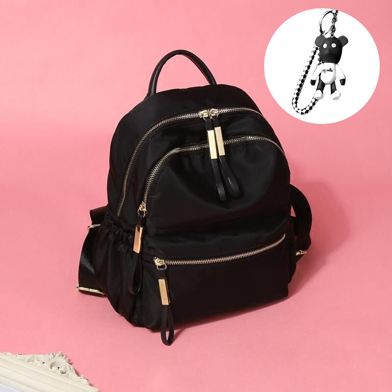 2026新款尼龙牛津布双肩包女韩版潮时尚背包学院风书包妈咪包