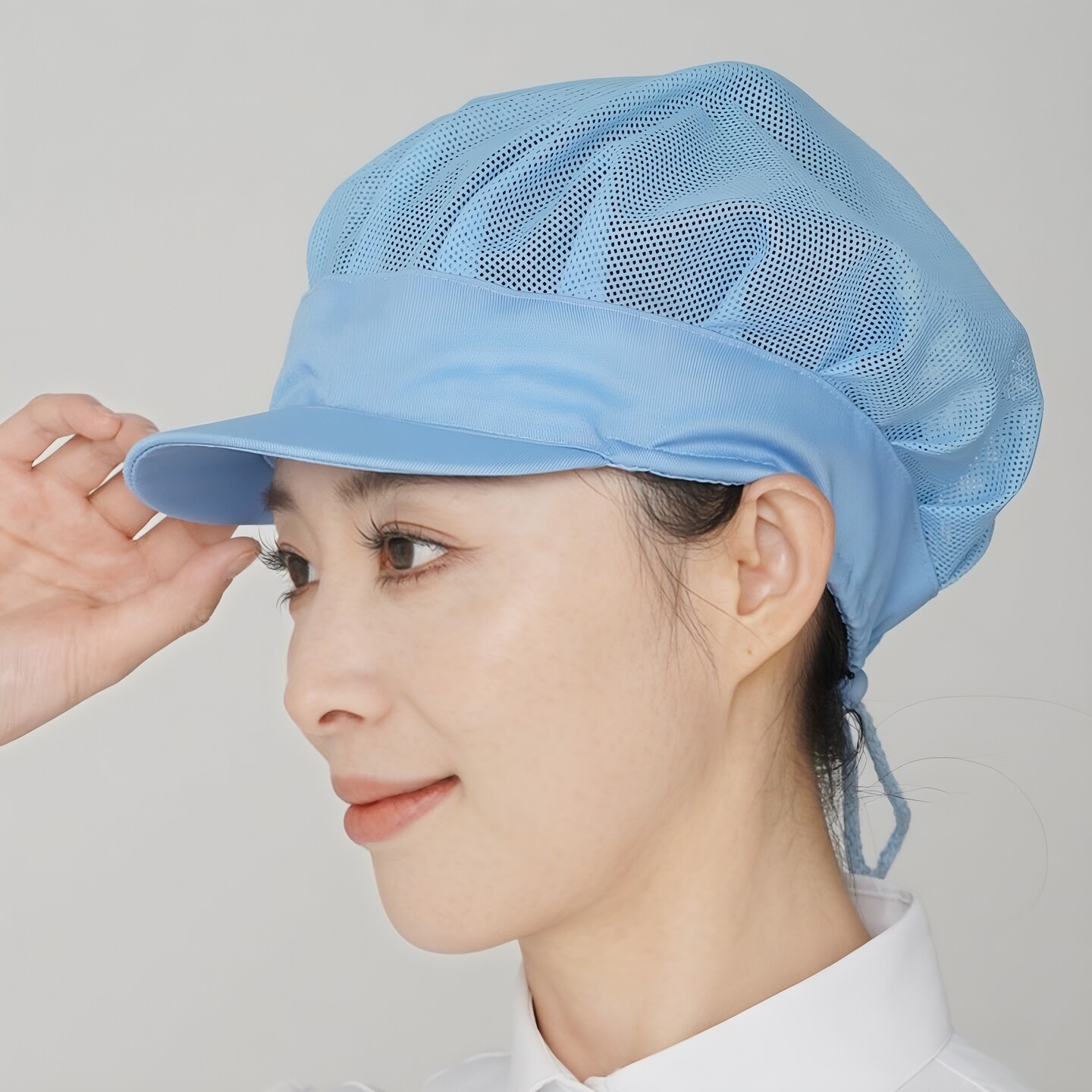 车间厨房透气卫生防油烟工作服图片