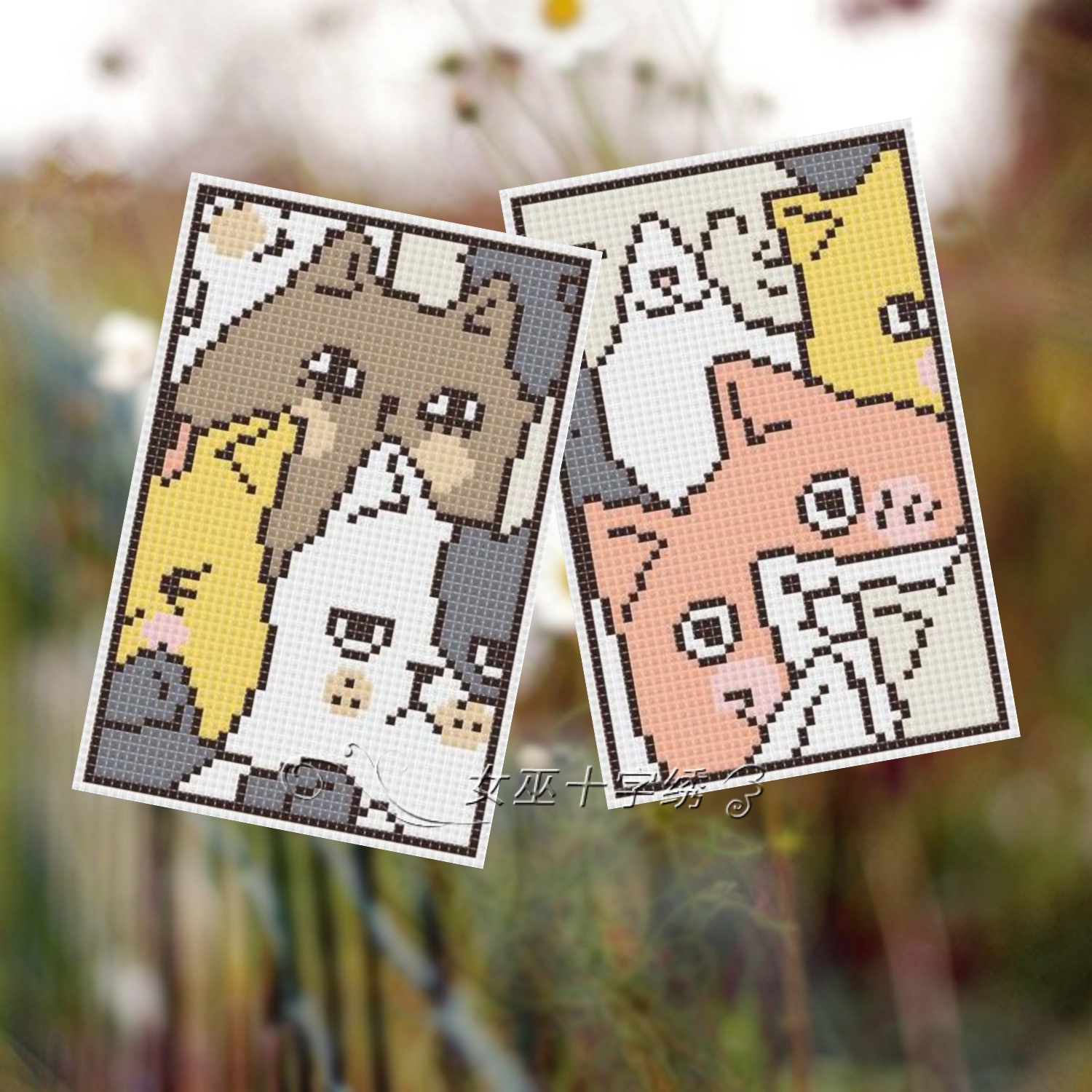 十字绣卡套小件公交卡猫猫之家