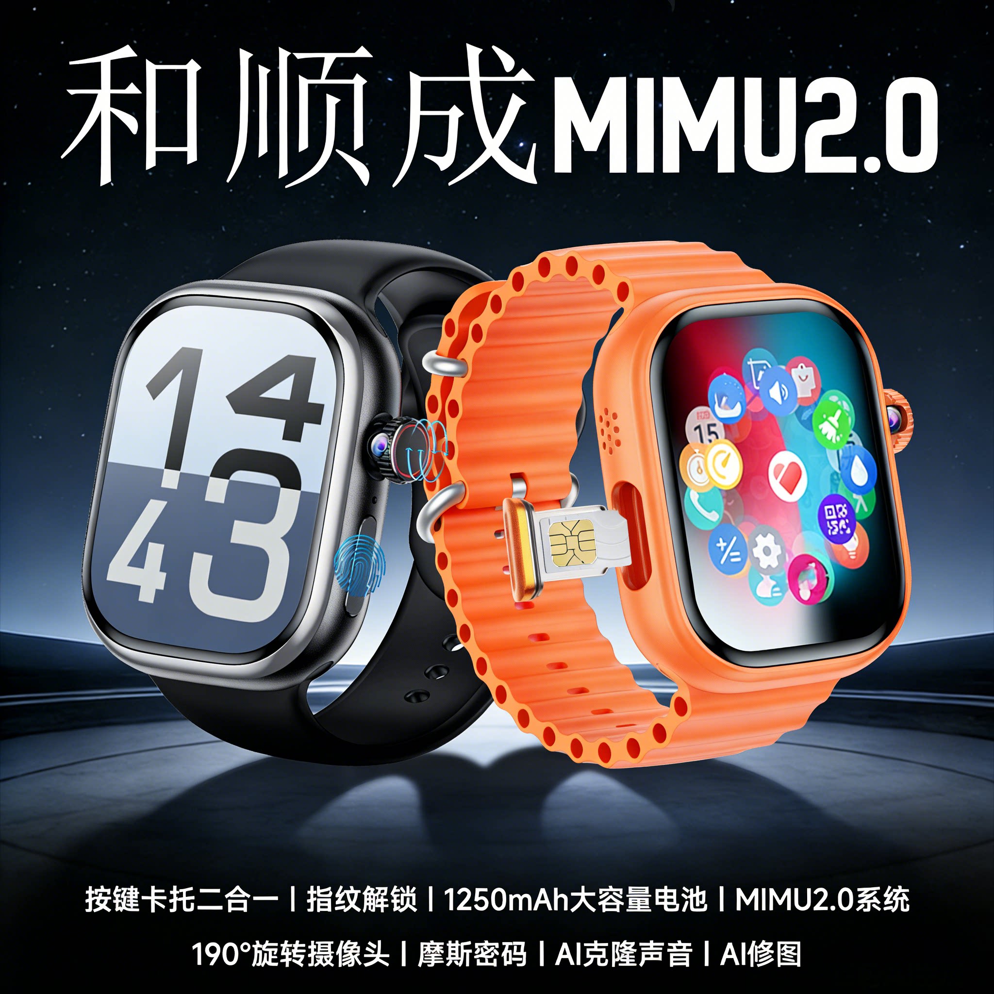 行胜M12P和顺成手表MIMU2系统新款S11ultra3智能电话华强北顶配版图片