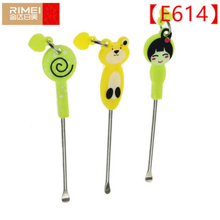 【5个之50个】日美卡通耳挖E614 不锈钢耳扒 挖耳勺 掏耳洁耳器