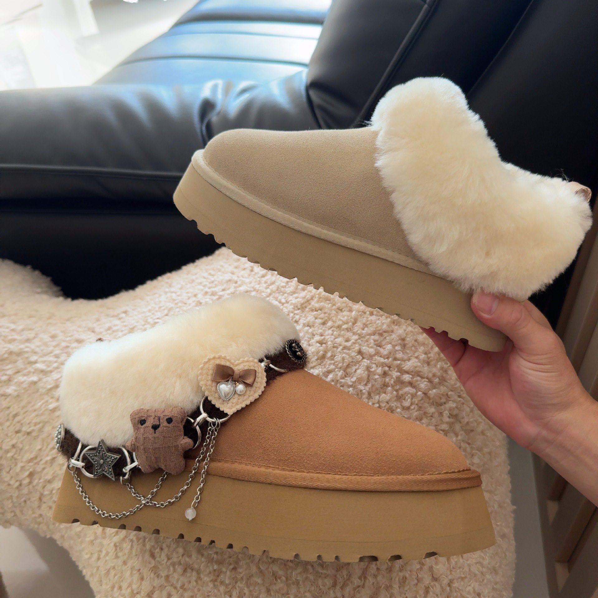 棉鞋女冬季新款塔茨勒加绒加厚女鞋一脚蹬棉鞋保暖厚底雪地靴子,户外/登山/野营/旅行用品,雪地靴,淘宝优惠券,粉丝福利购,淘宝优惠卷