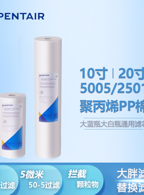 Pentair DGD-5005/2501大胖蓝瓶10/20寸聚丙烯1/5微米PP棉滤芯