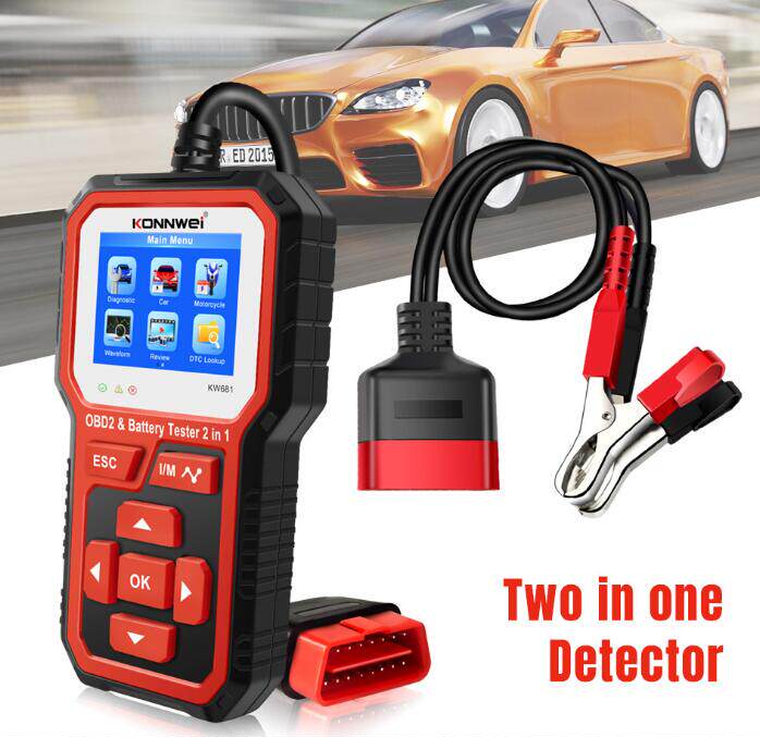 KW681二合一V6-12V汽车电池检测仪汽车故障诊断仪battery tester