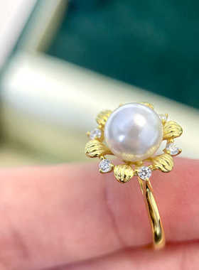 DIY珍珠配件S925纯银小众设计