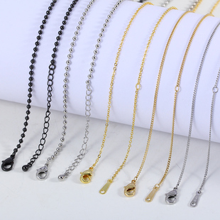 国产14K包金闪O链点珠链条集合链接颈链锁骨链吊坠配链媲美18K金