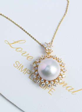 DIY配件S925纯银太阳花吊坠空托