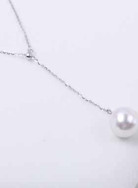 S925纯银Y字珍珠链DIY配件