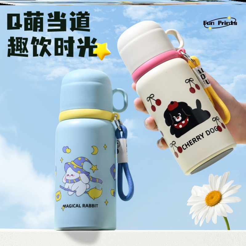 保温杯外出携带小巧便携女生男生保温壶宿舍红色男士款女士款吸管