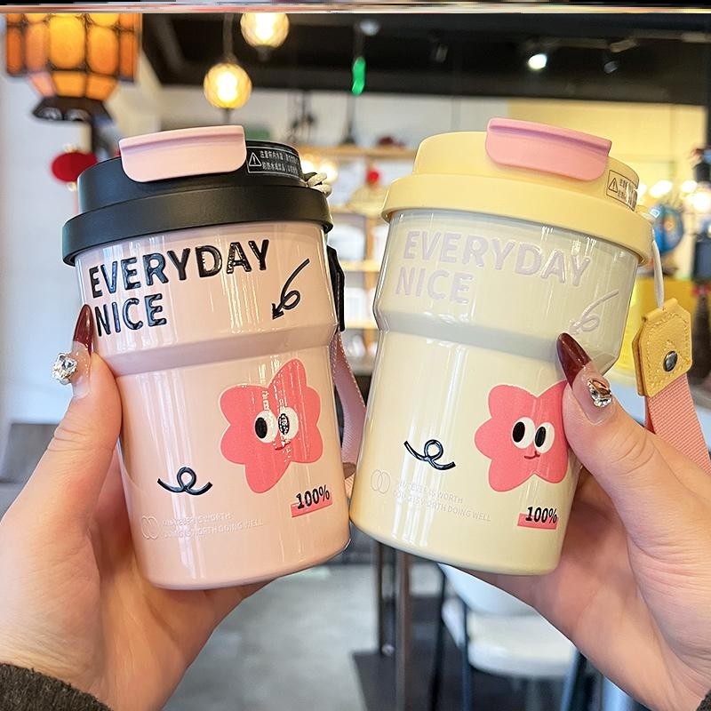 保温杯上班上学专用外出携带水杯大号小号老式经典非陶瓷玻璃内胆