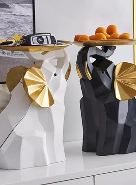 北欧轻奢象软摆件创意客迎宾