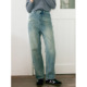 直筒牛仔裤 蓝绿复古修身 5959 奥维尔平原 鹿与飞鸟