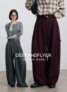 鹿与飞鸟“森遇4.0”爆款神裤新增色 秋冬加厚显瘦休闲工装裤6287