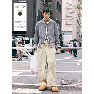 6272 可调节腰袢微萝卜型休闲裤 鹿与飞鸟特别 叠腰头