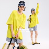 鹿与飞鸟2025＜Clean系列＞多穿法大版 简约两色T恤袖 套可脱卸6663
