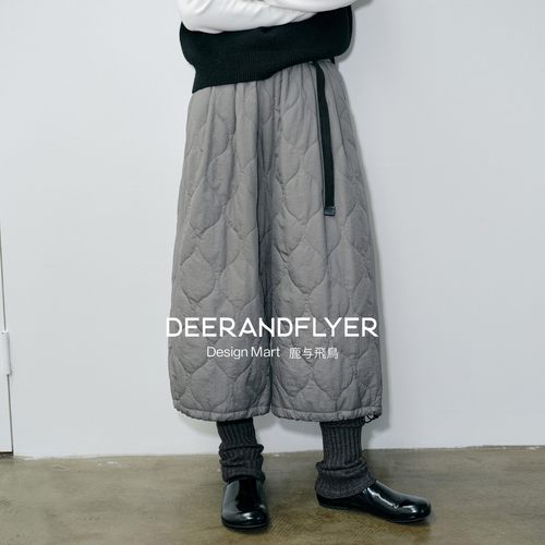 保暖绗棉两色七分裤/A字半裙