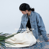 牛仔短款 鹿与飞鸟 外套6516 冷薄荷与香衫 双色双款 Sea Cabin