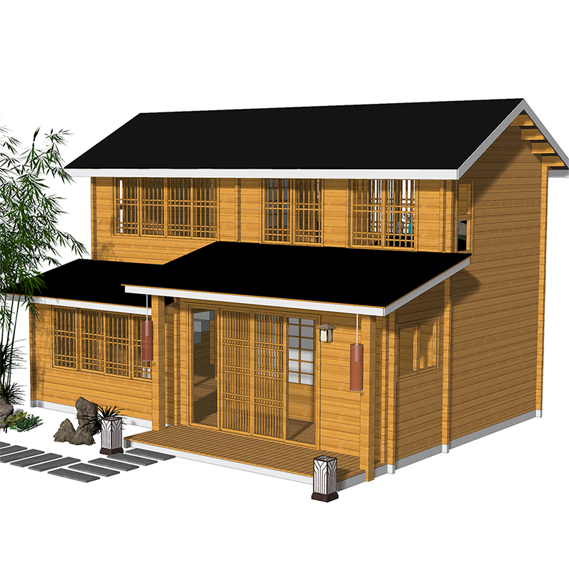 九溪茶缘禅心榫卯实木木结构木屋