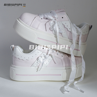 厚底增高鞋子女2026新款小众ins百搭女鞋板鞋配阔腿裤学生小白鞋