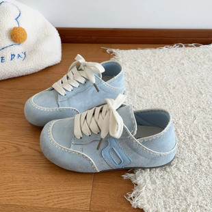 厚底阿甘德训鞋子女款2026新款单鞋复古学生休闲不累脚百搭一脚蹬