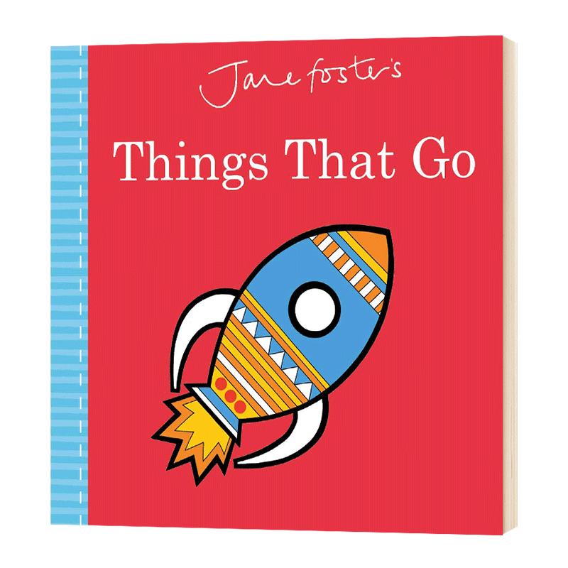 简福斯特绘本 车子跑 Jane Foster's Things That Go 英文原版幼儿英语启蒙纸板书 亲子互动 进口书籍