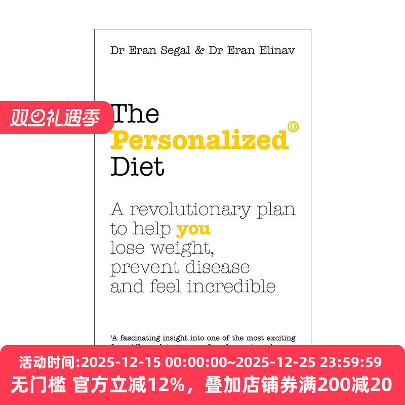 英文原版 The Personalised Diet 个性化饮食 瘦身又防病的革命性营养方案 英文版 进口英语原版书籍