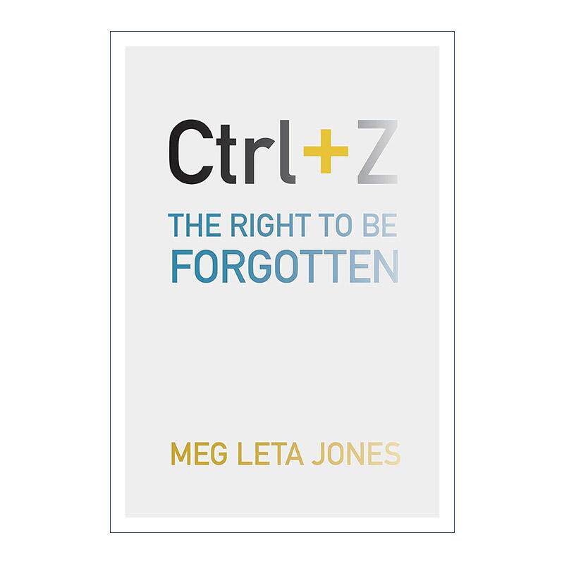 英文原版 Ctrl + Z 被遗忘的权利 英文版 进口英语原版书籍
