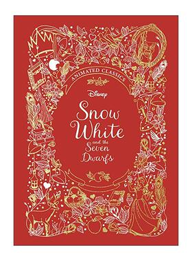 英文原版 Snow White and the Seven Dwarfs 白雪公主和七个小矮人 儿童经典动画电影小说 迪士尼布面典藏精装 进口英语原版书籍