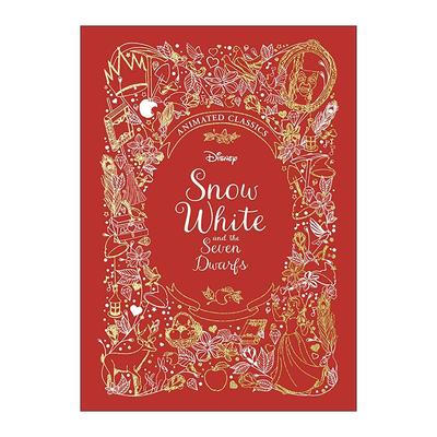 英文原版 Snow White and the Seven Dwarfs 白雪公主和七个小矮人 儿童经典动画电影小说 迪士尼布面典藏精装 进口英语原版书籍