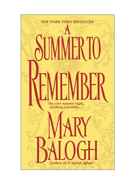 英文原版 A Summer to Remember Bedwyn Saga 难忘的夏天 贝德温传奇 历史浪漫小说 Mary Balogh 英文版 进口英语原版书籍