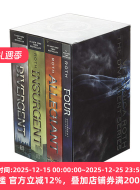The Divergent Series 分歧者系列1-4册盒装 英文原版青少年科幻小说 纽约时报畅销书 进口英语书籍