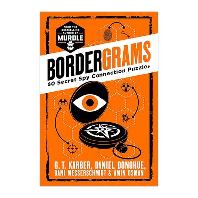 英文原版 Bordergrams 80 Secret Spy Connection Puzzles 边界密码图 80道间谍元素谜题 英文版 进口英语原版书籍