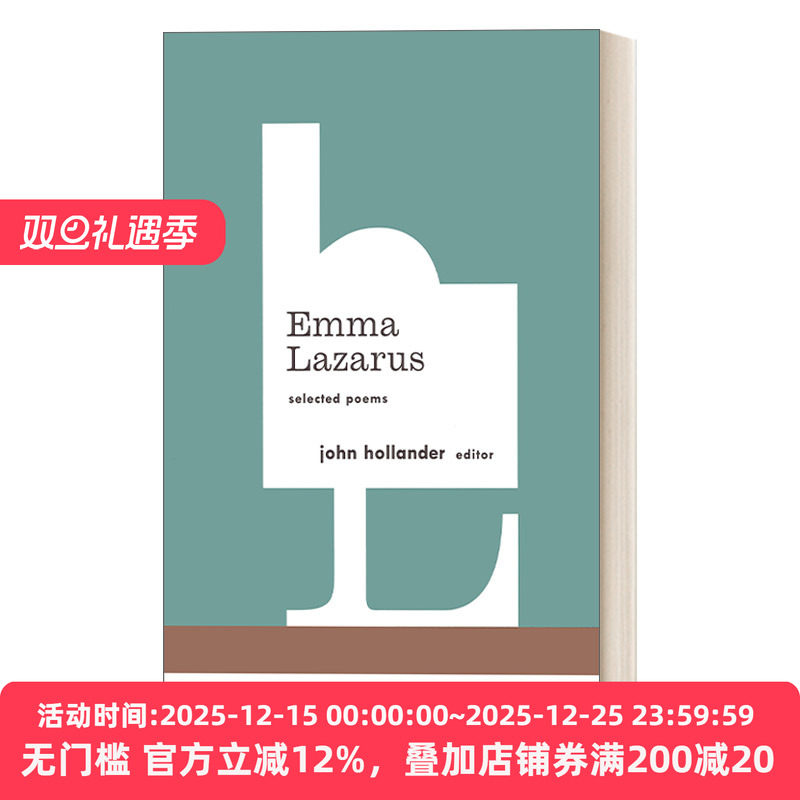 英文原版 Emma Lazarus Selected Poems American Poets Project #13 爱玛·拉札勒斯诗选 犹太裔美国女诗人 精装美国文库 进口书