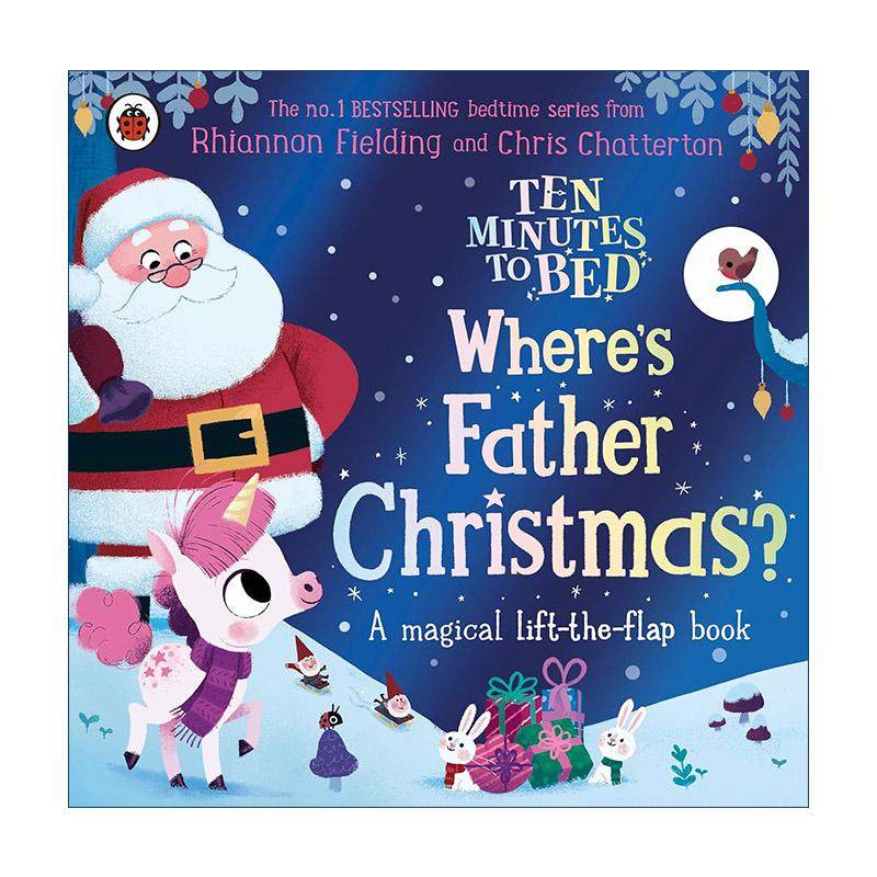 英文原版 Ten Minutes to Bed Where's Father Christmas 十分钟睡前故事系列 圣诞老人在哪里 纸板书 英文版 进口英语原版书籍
