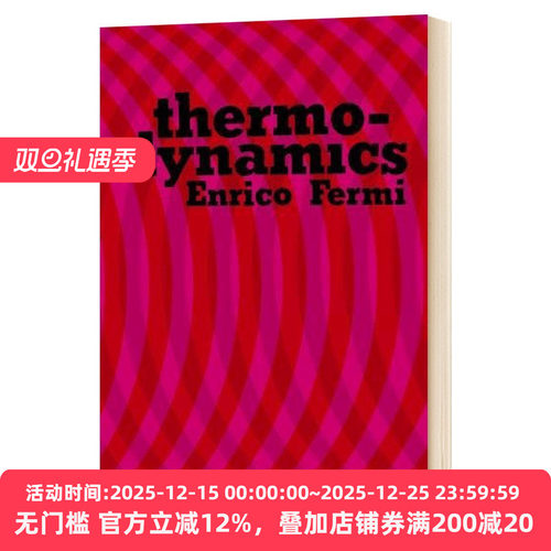热力学Thermodynamics 英文原版物理学科普书籍 英文版进口英语书