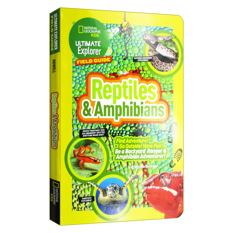 终极探险家野外指南 爬行动物和两栖动物 Ultimate Explorer Field Guide Reptiles and Amphibians 英文原版儿童科普绘本读物书籍