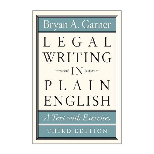 英文原版 Legal Writing in Plain English 芝加哥写作指南系列 法律英语通用写作 简明教程 第三版 英文版 进口英语原版书籍