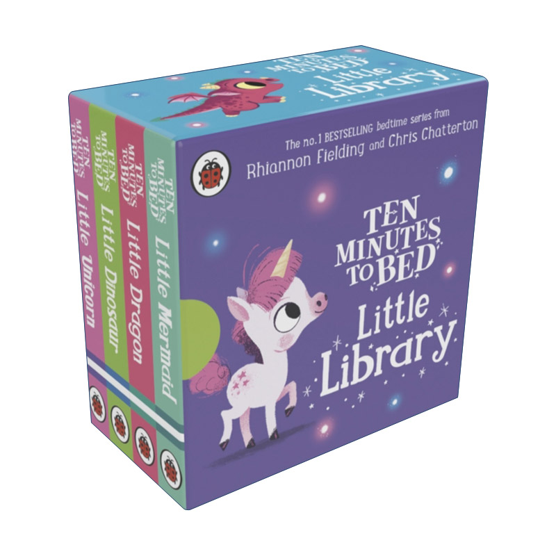 英文原版 Ten Minutes to Bed Bedtime Little Library 十分钟睡前故事系列 小小图书馆 纸板书 英文版 进口英语原版书籍