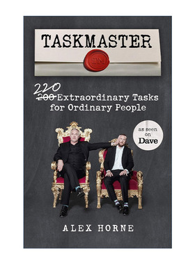 英文原版 Taskmaster 英国综艺Taskmaster周边书 220个绝佳任务 英文版 进口英语原版书籍